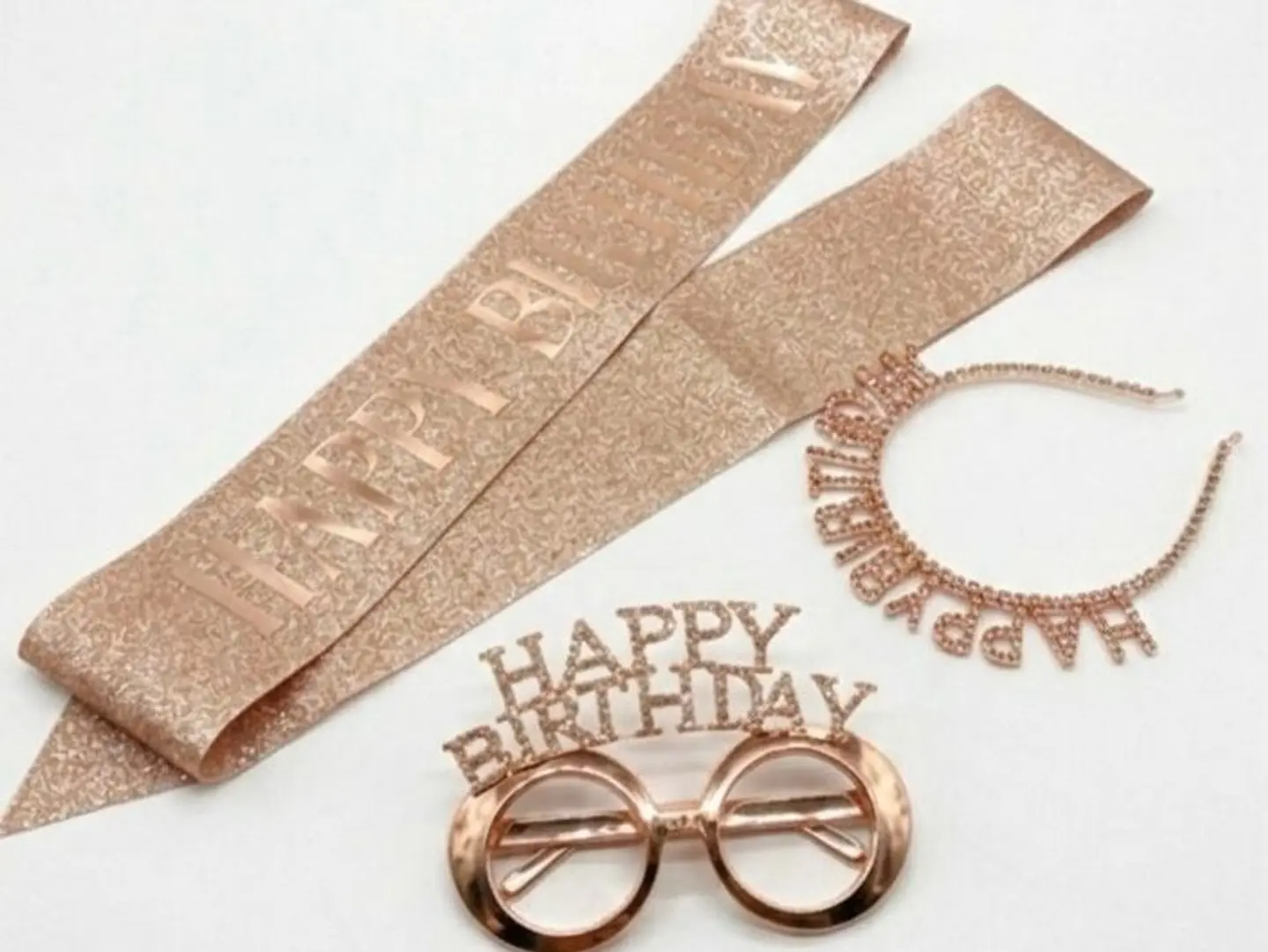 Rose Gold Birthday Set