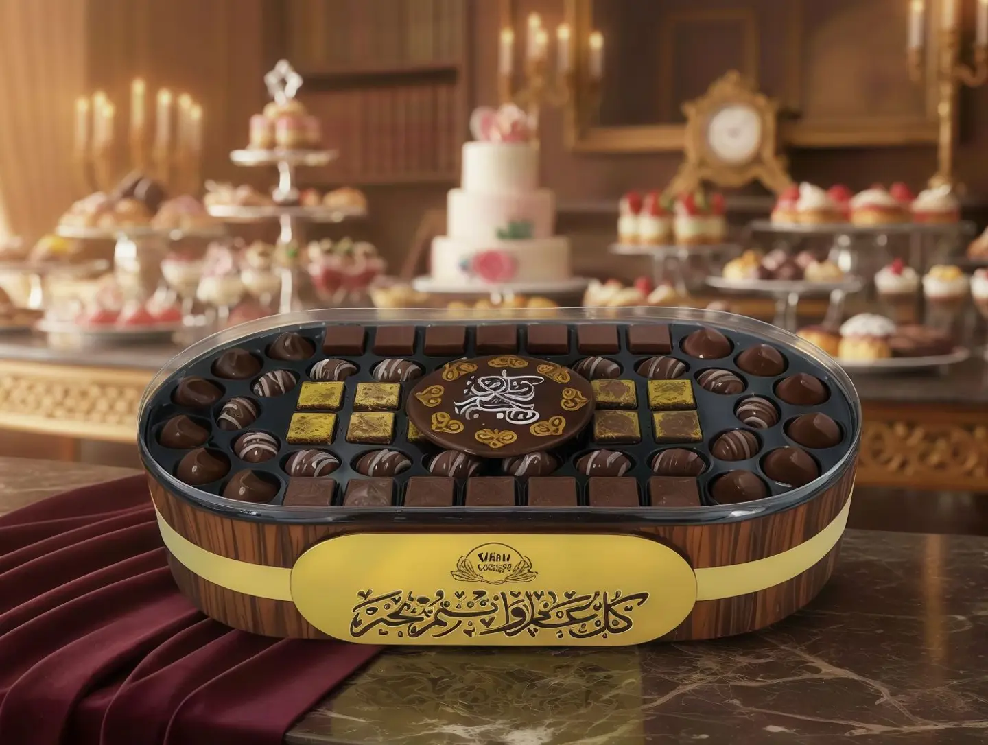 صنية شيكولاتة بيضاوي فيفيان