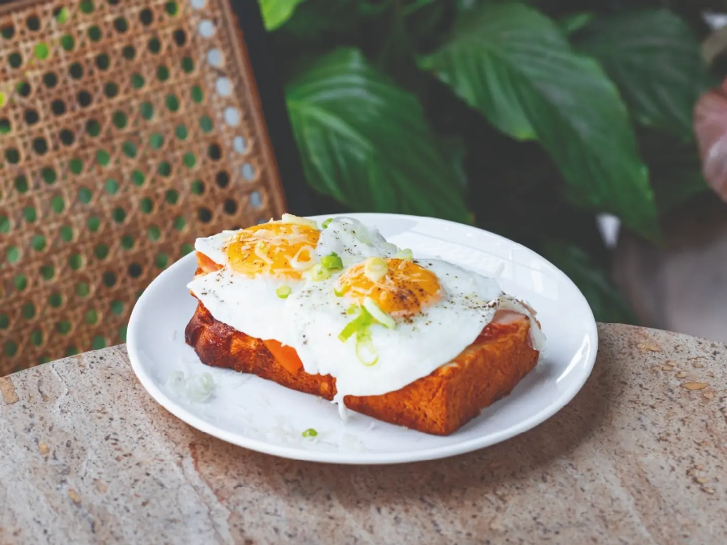 بريوش محشو بتركي مع بيض عيون.