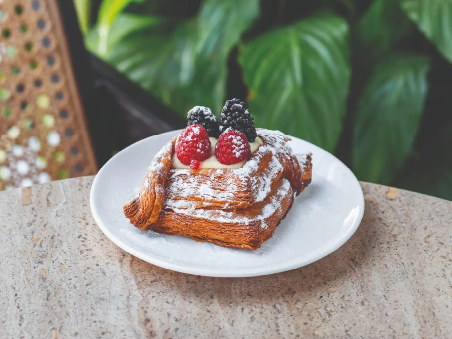 Black & Raspberry Custard Danish