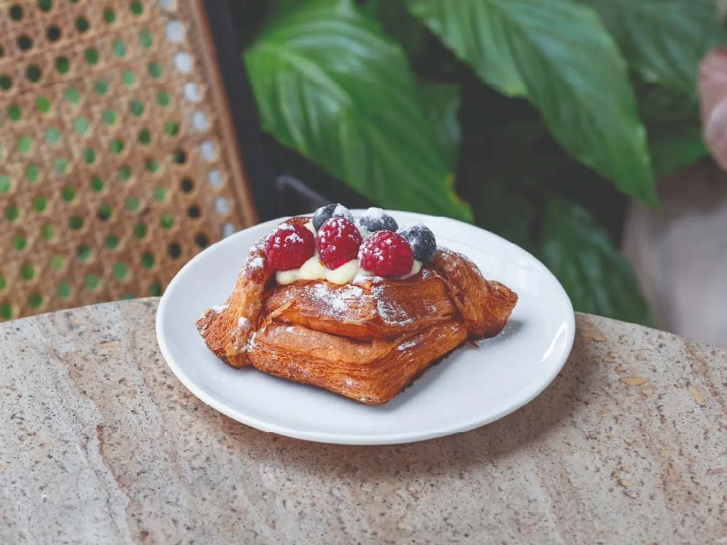 Blue & Raspberry Custard Danish