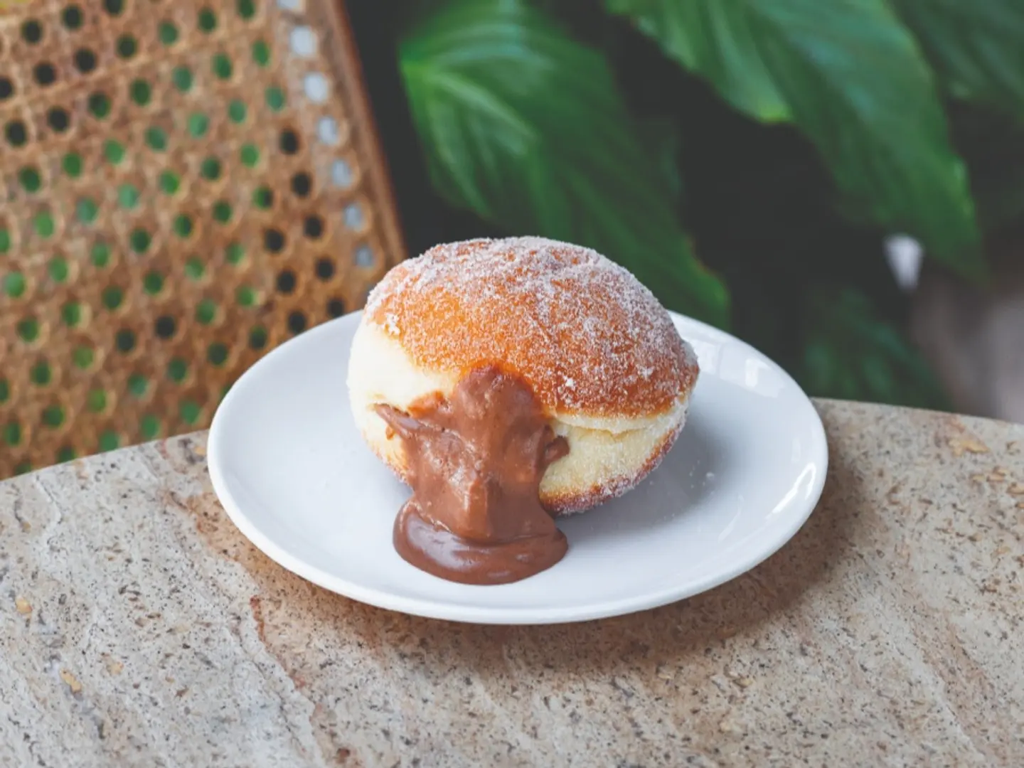 Chocolate Custard Filled Donut