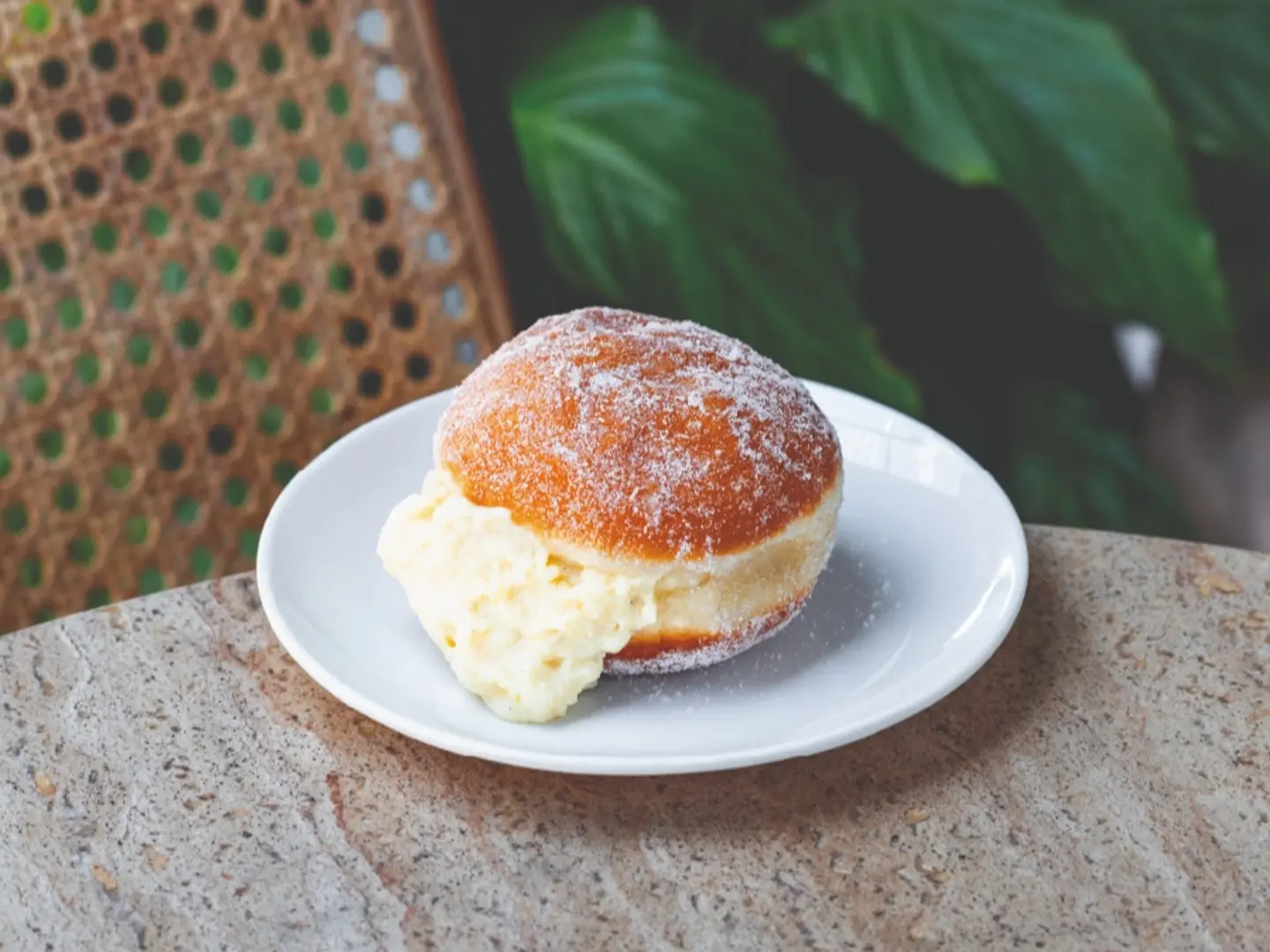 Vanilla Custard Filled Donut