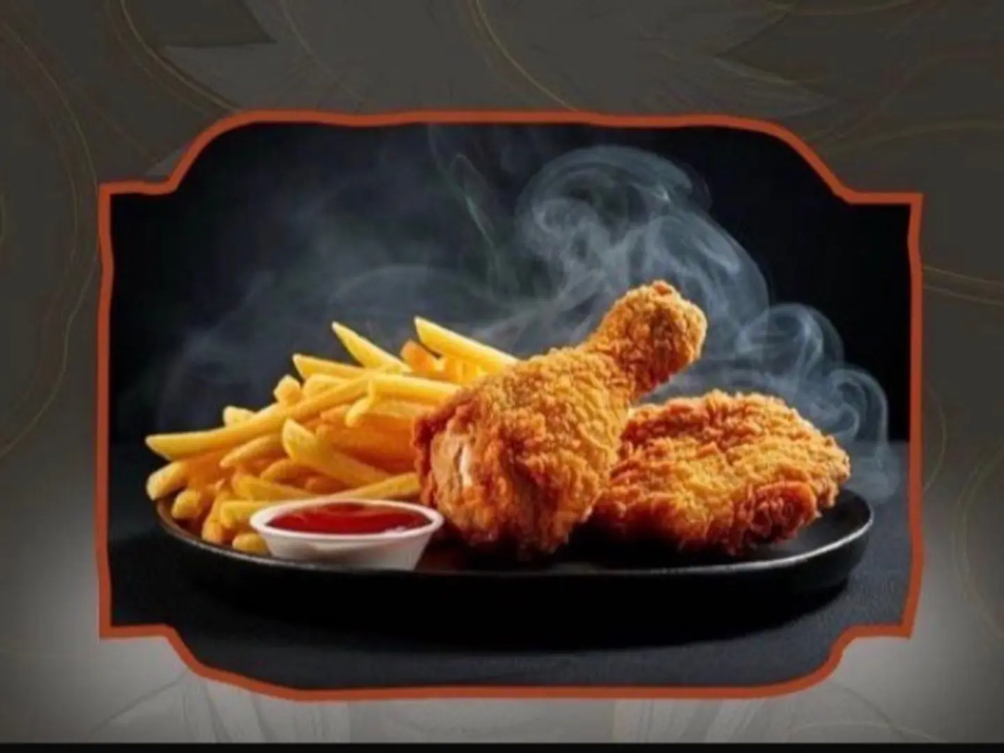 Quarter Oven Fried Broasted Chicken