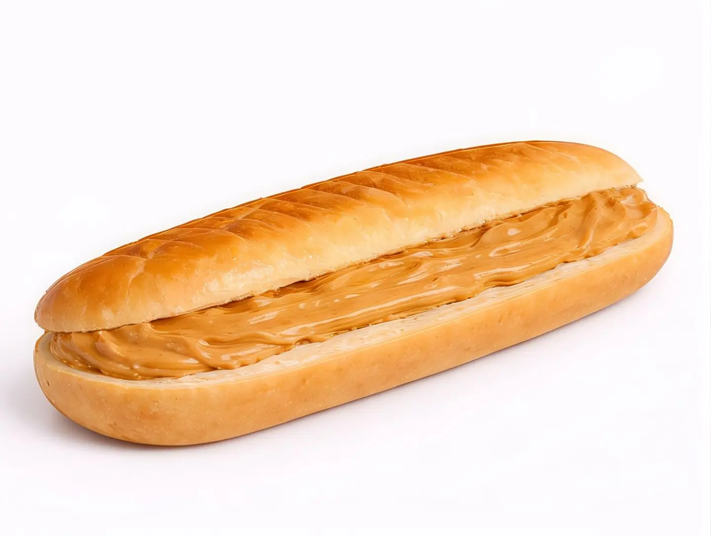 سندويتش زبدة الفول السوداني سادة