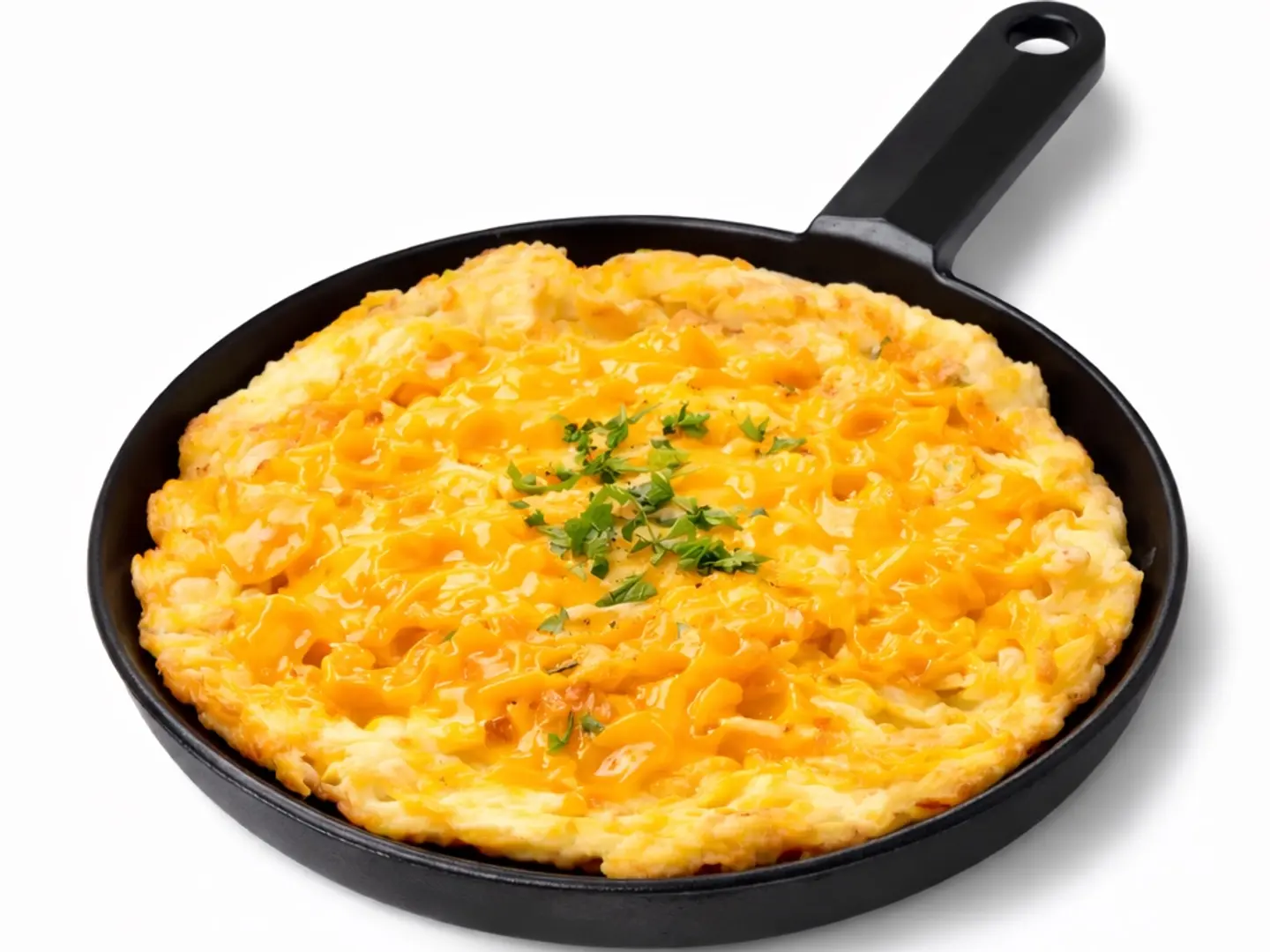 صحن بيض مقلي جبن شيدر