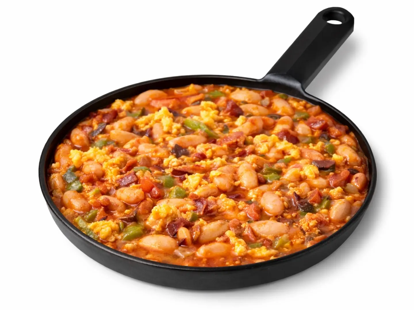 صحن فاصوليا بالبيض