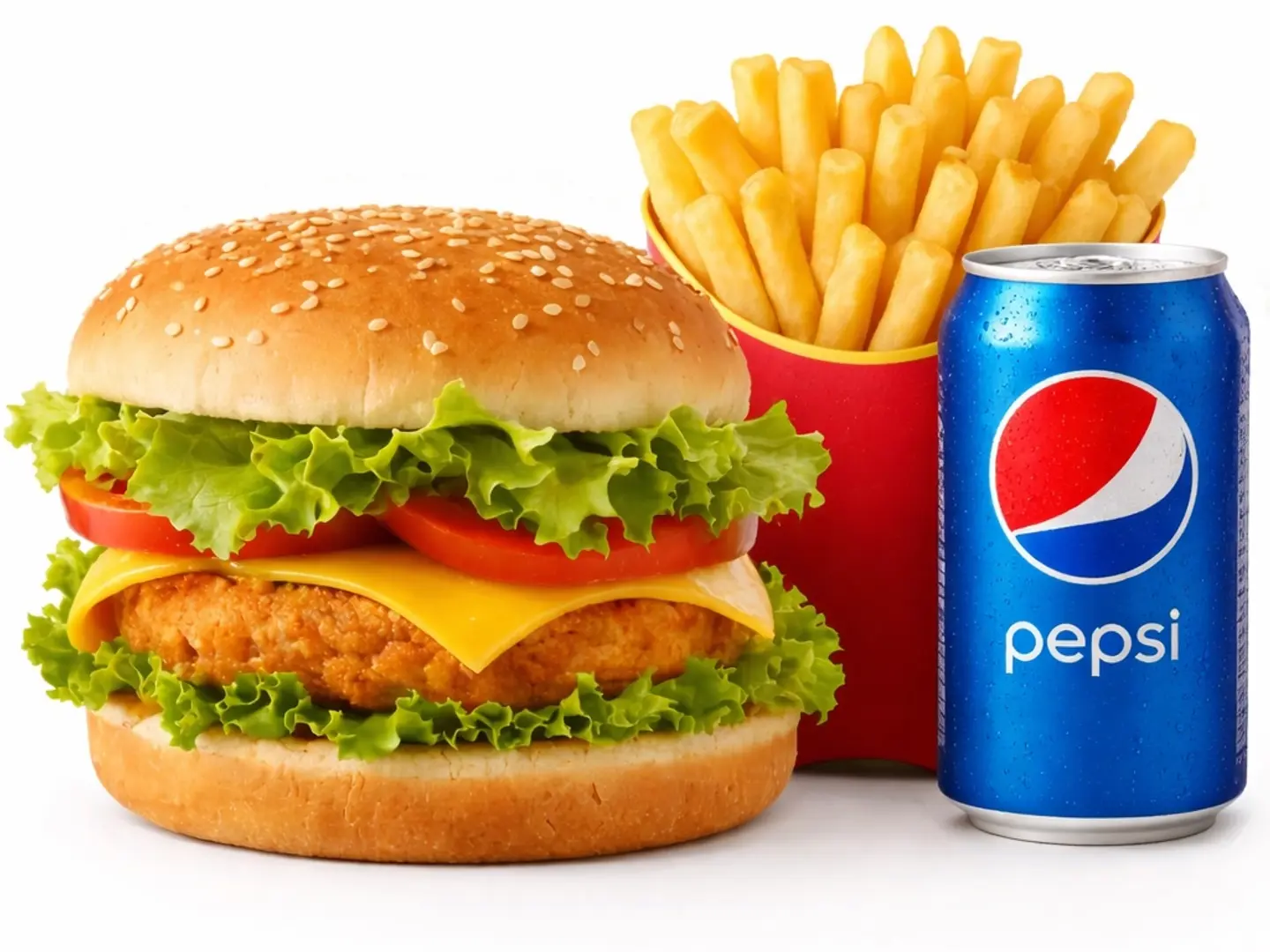 وجبة برجر دجاج