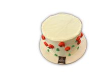 قالب وسط ورده أحمر