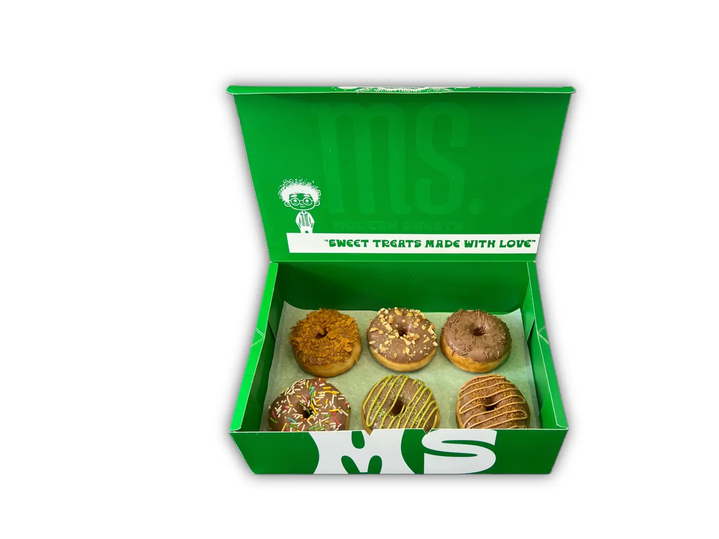 بوكس 6 حبه دونات ساده