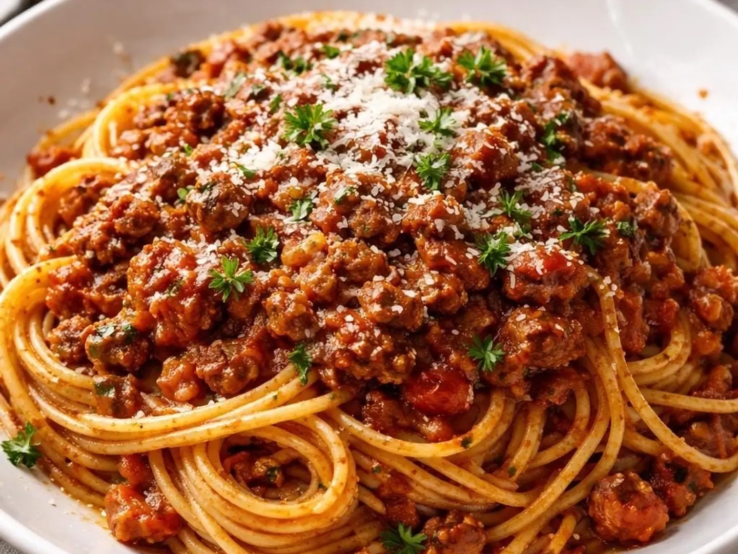 Spaghetti With Minced Meat