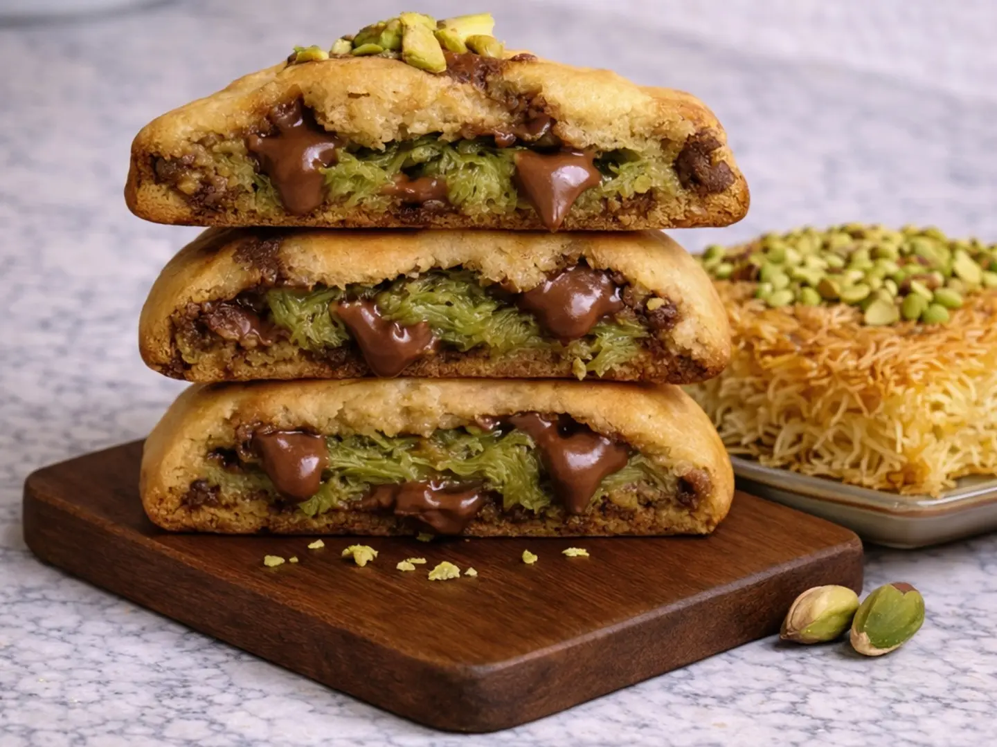 كوكيز الكنافة بالبستاشيو