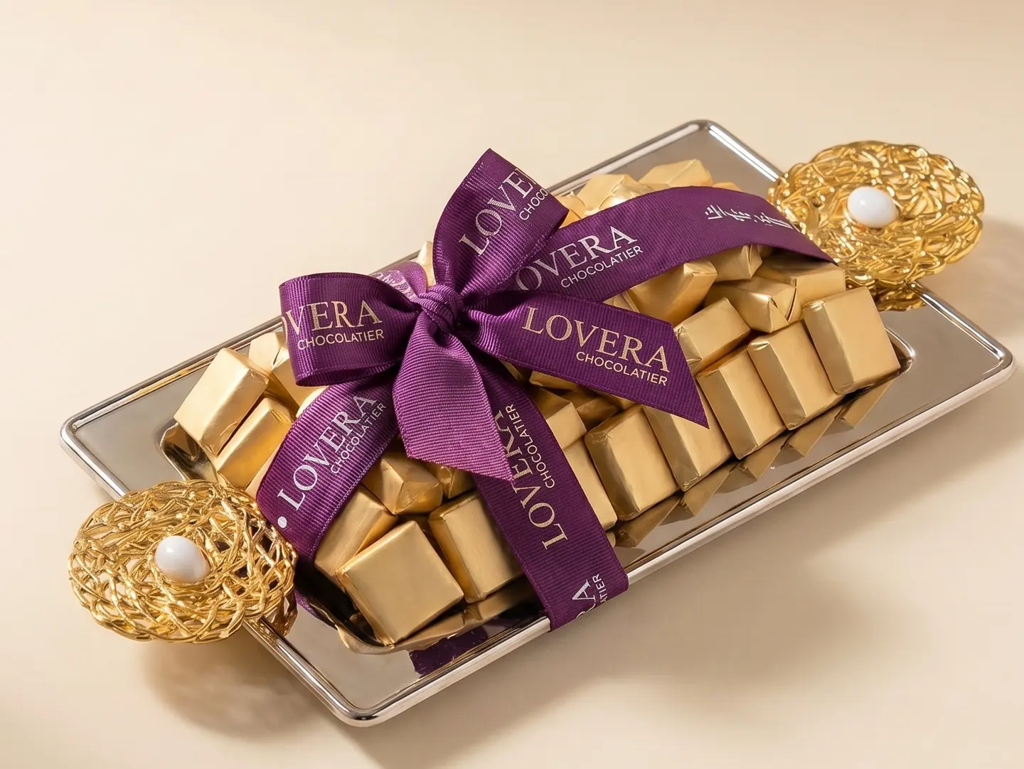 Small Rectangular Wrapped Chocolate Tray
