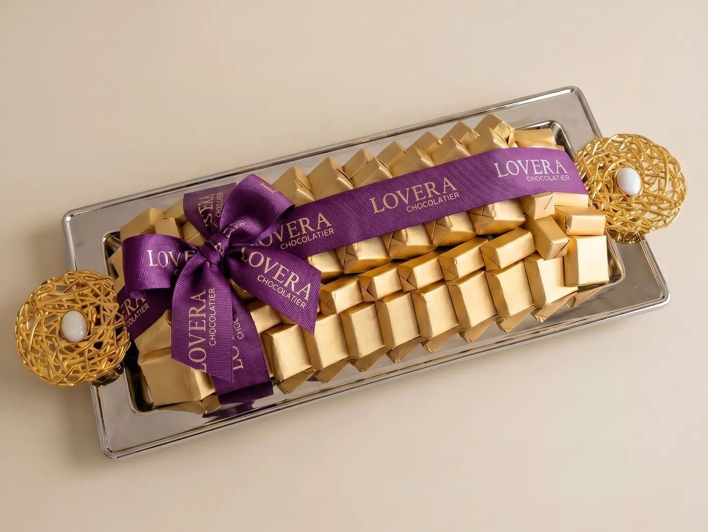 Medium Rectangular Wrapped Chocolate Tray