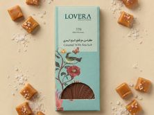 بار كراميل مع قطع الملح البحري