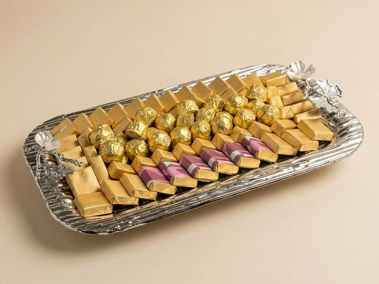 Mihrab Tray Gold Wrapped