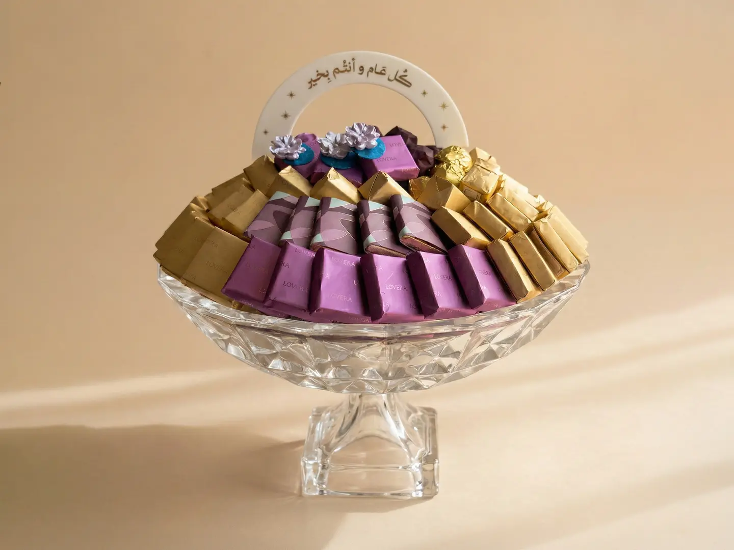 Crystal Mauve Wrapped Chocolate