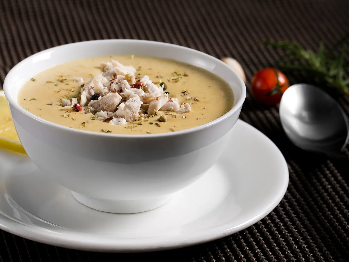 شوربة كريمة الدجاج