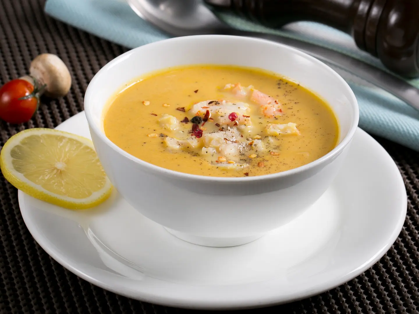 شوربة مأكولات بحرية