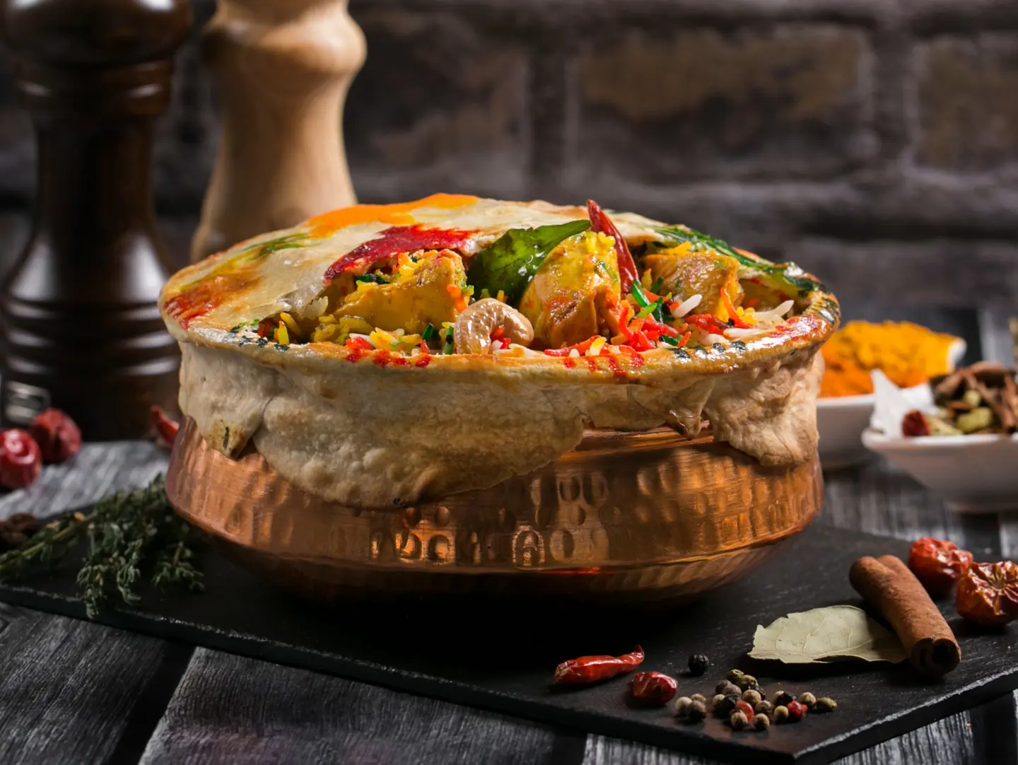 برياني دجاج دُم