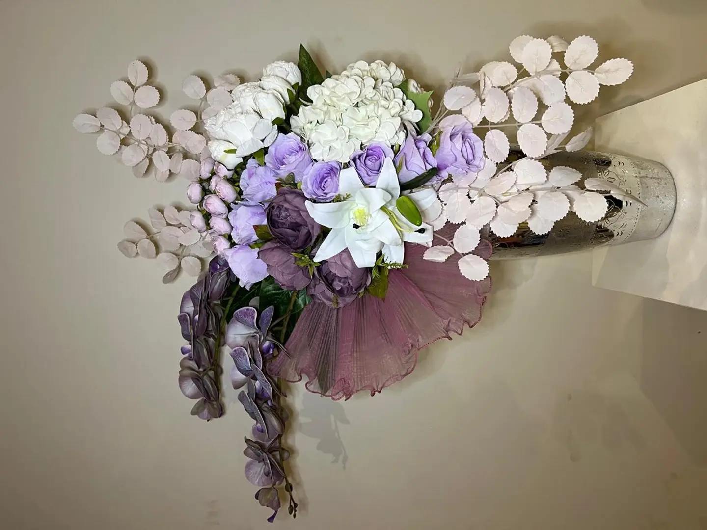 فازة الورد الصناعي