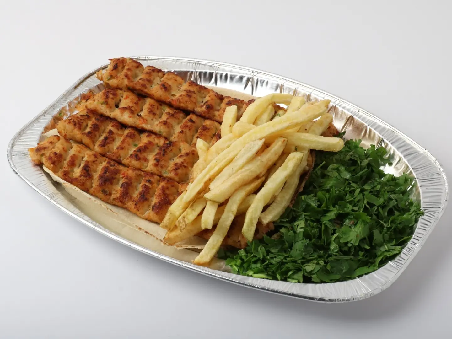 صحن كباب دجاج وسط