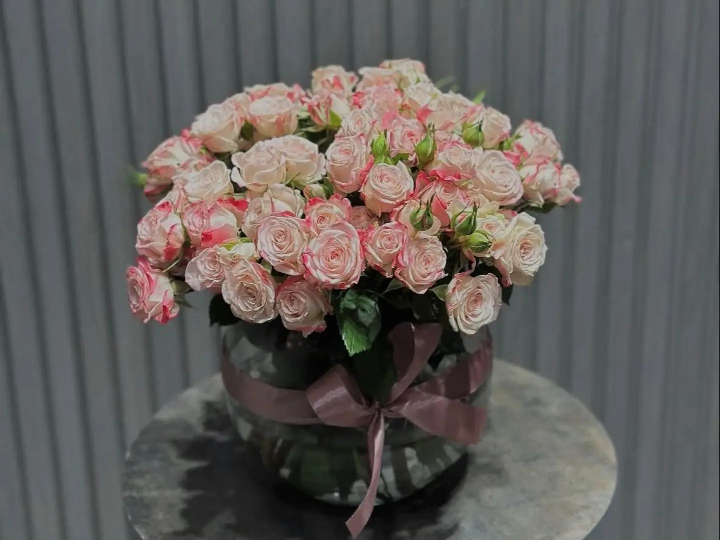 Pink Baby Rose Vase