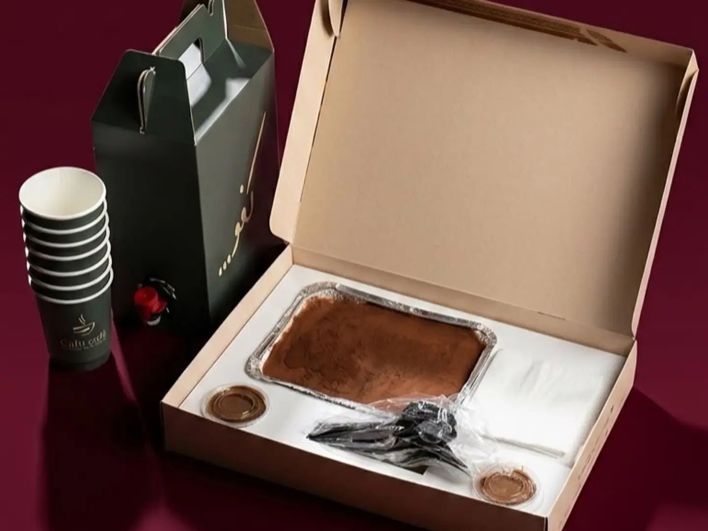 Teramisu Box With Coffe Box