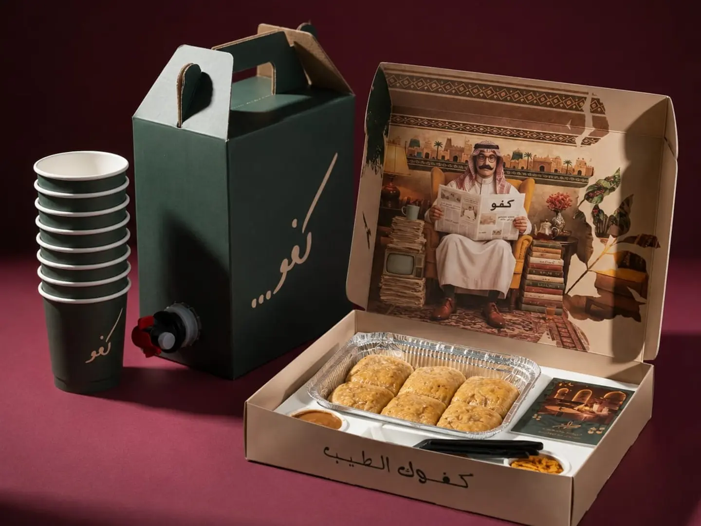 Box Of Cookies With Box Of Coffee Of The Day