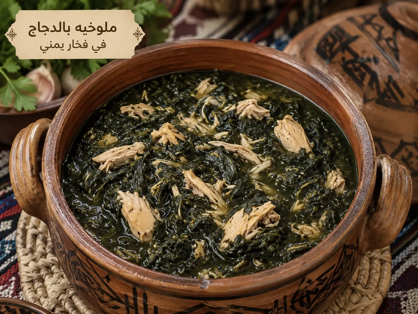 ملوخيه بالدجاج