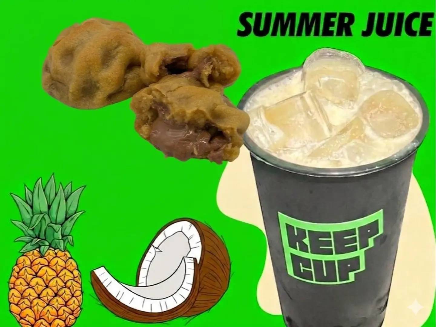 Piña Colada With Cookies