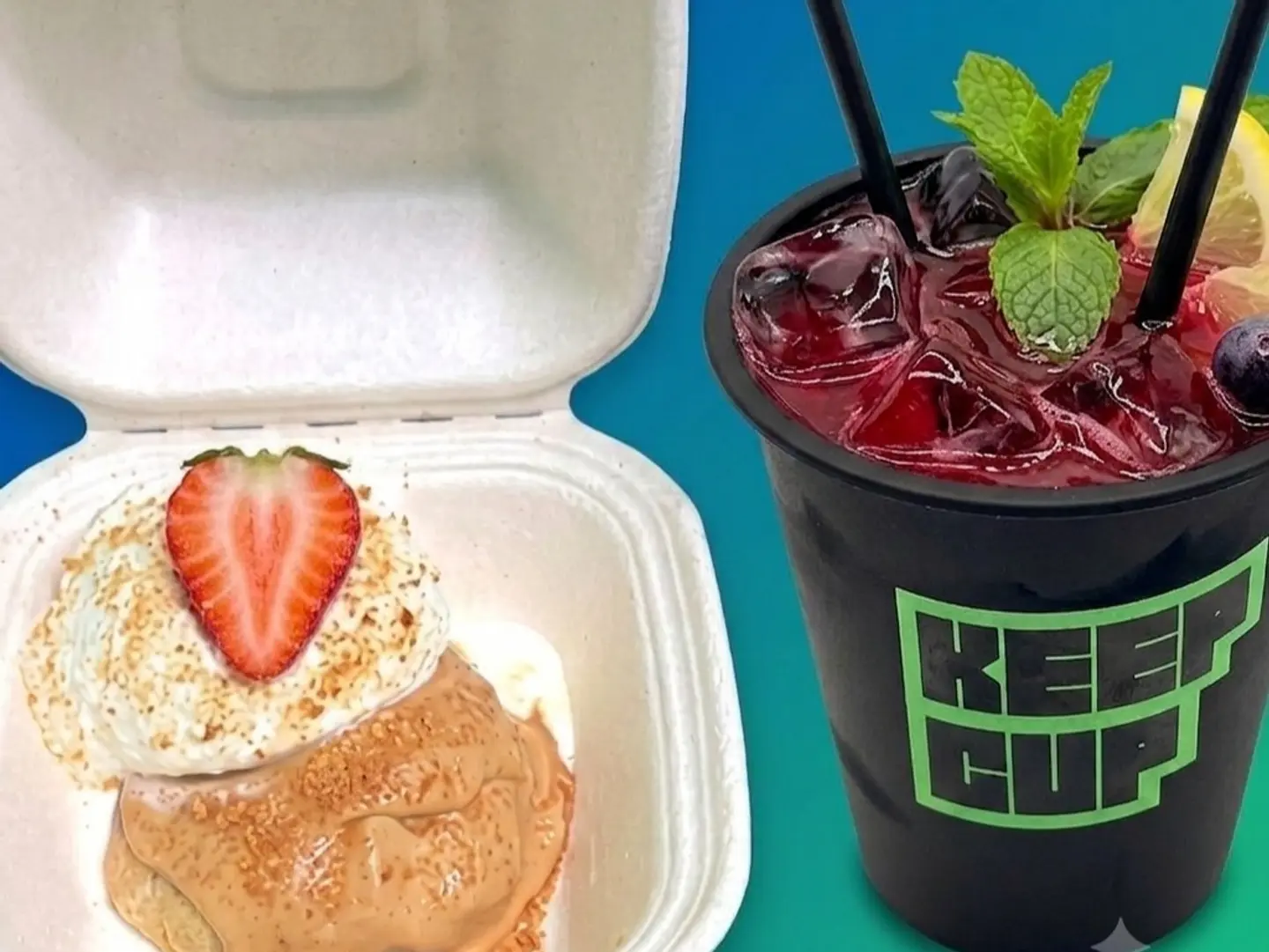 Cold Hibiscus Medium With Lotus Cookie Ice Cream Pudding