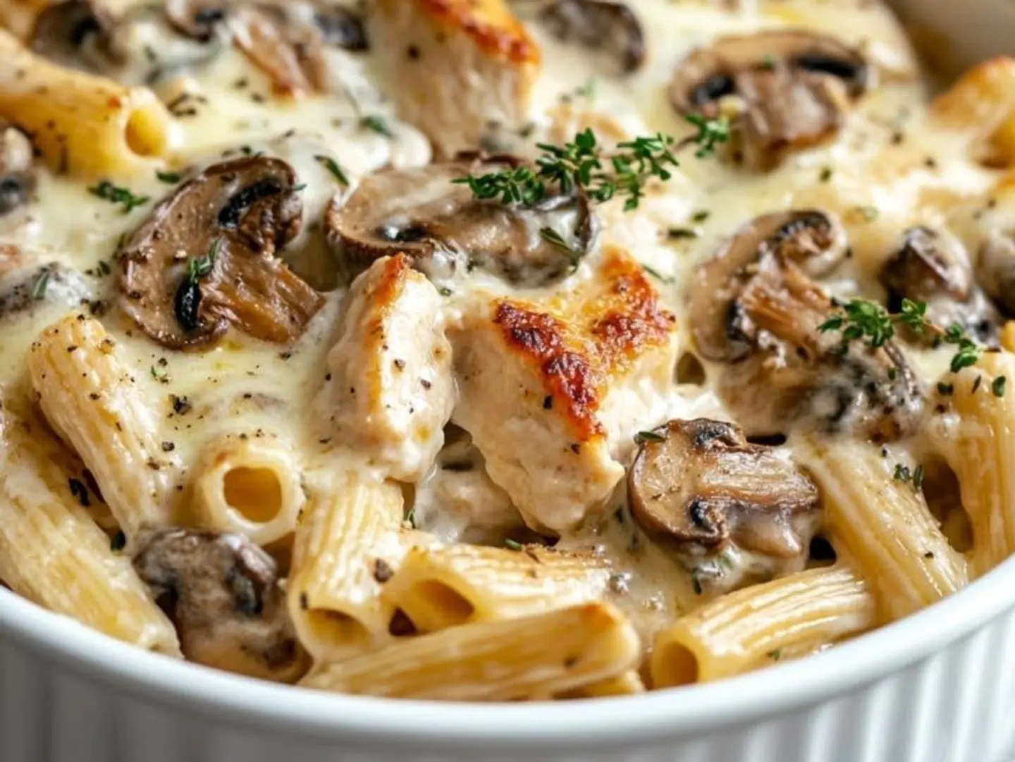 Penne With Béchamel And Chicken