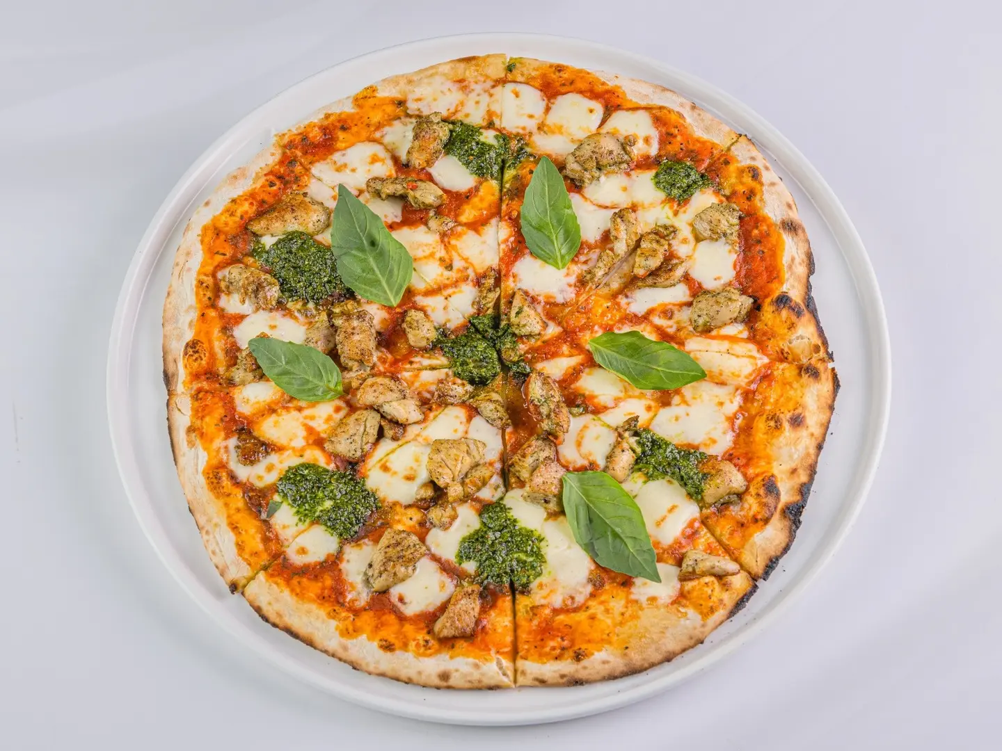 Pesto Chicken Pizza