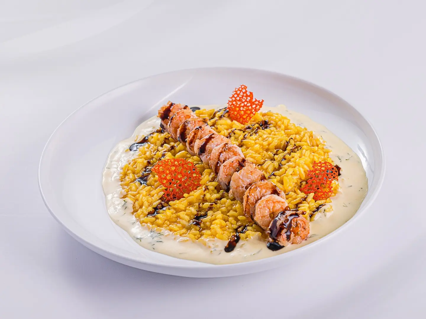 Saffron Shrimp Risotto