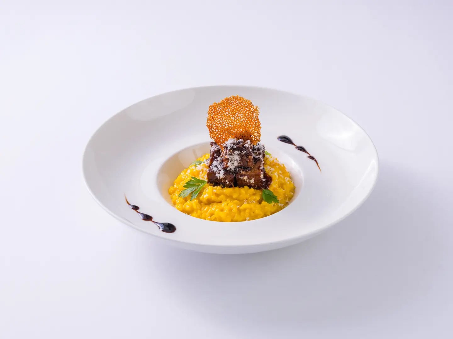 Saffron Brisket Risotto