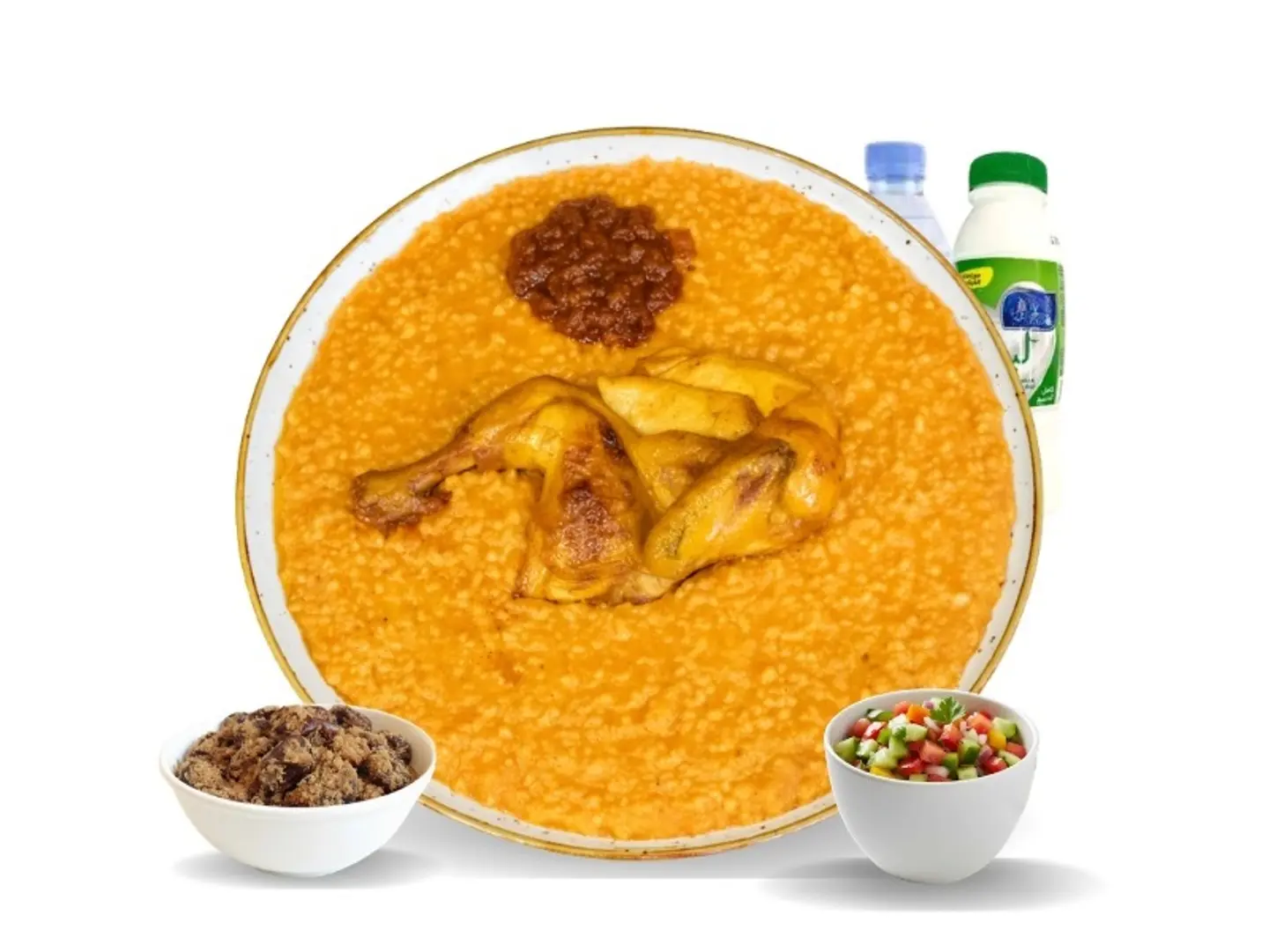 Haelie Box For 4 Persons: Half Roasted Chicken With Red Jareesh