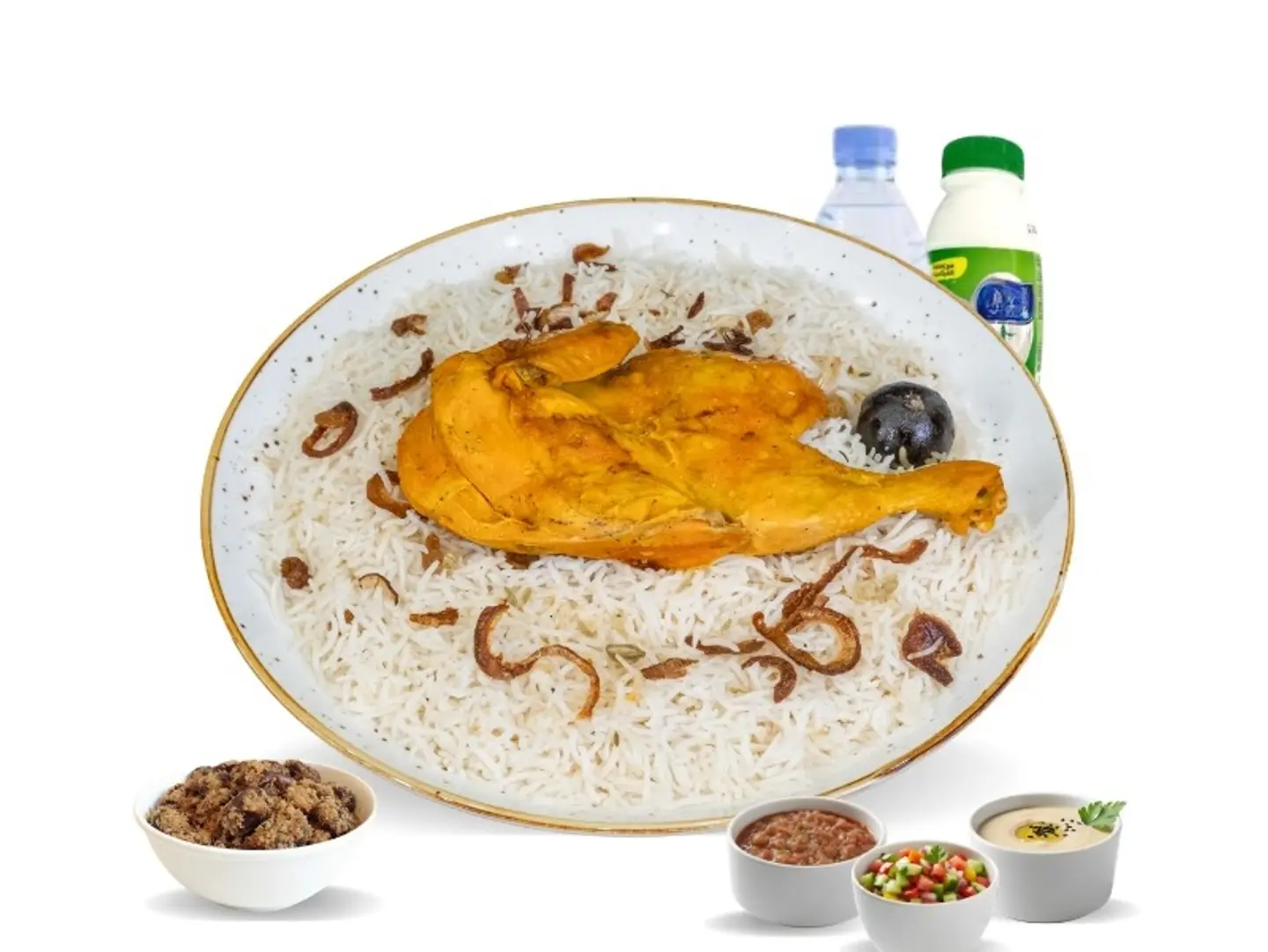 Najdi Box For 4 People   Half Mandi Chicken With Basmati Rice