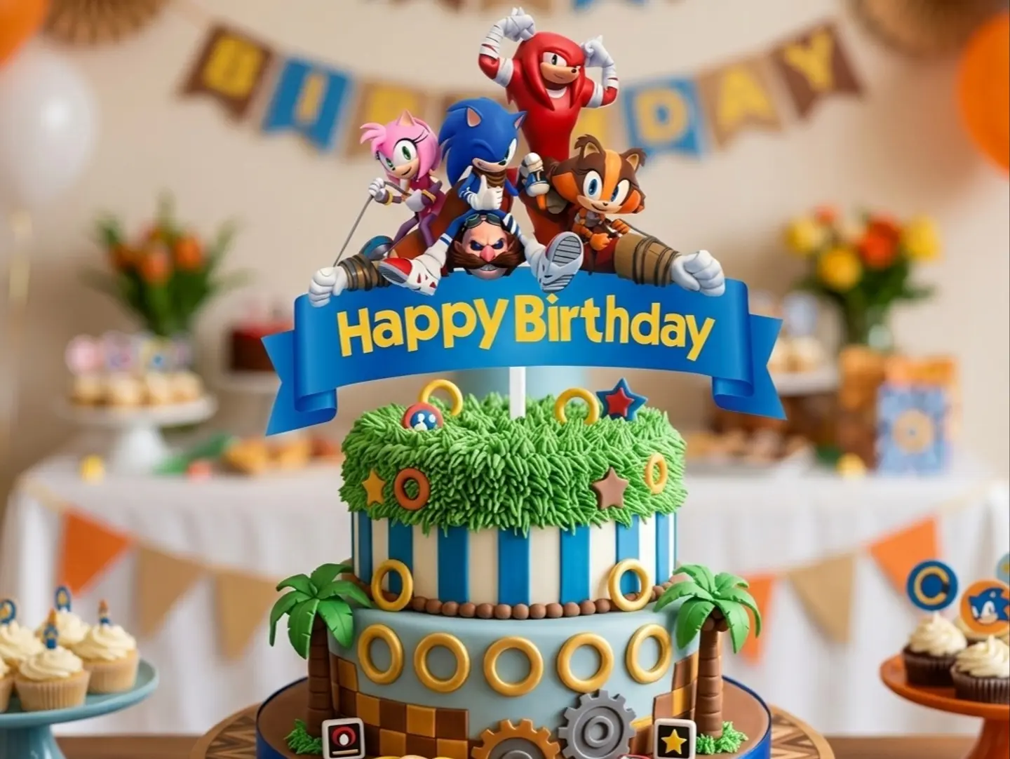 Cake Topper Sonic 2