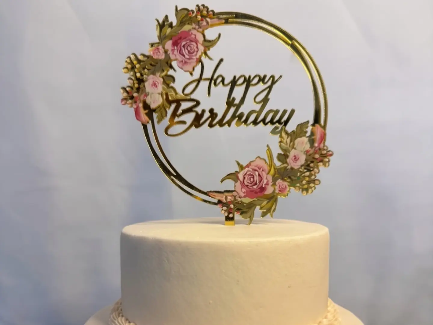 Birthday Flower Cake Topper