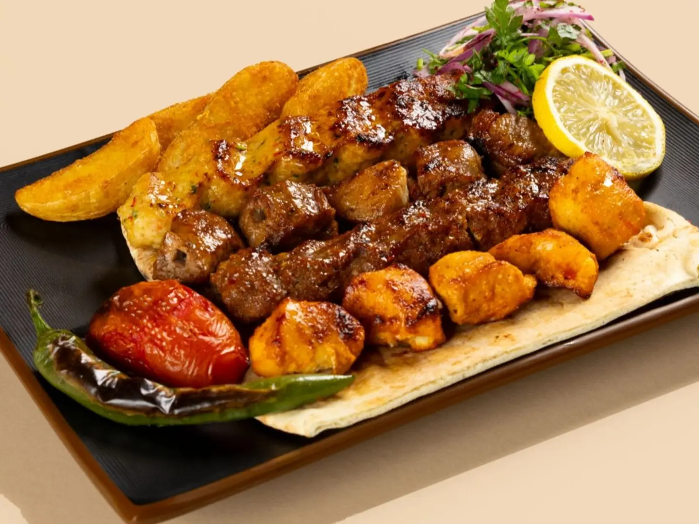 مشكل نص كيلو ( دجاج - لحم - اوصال )