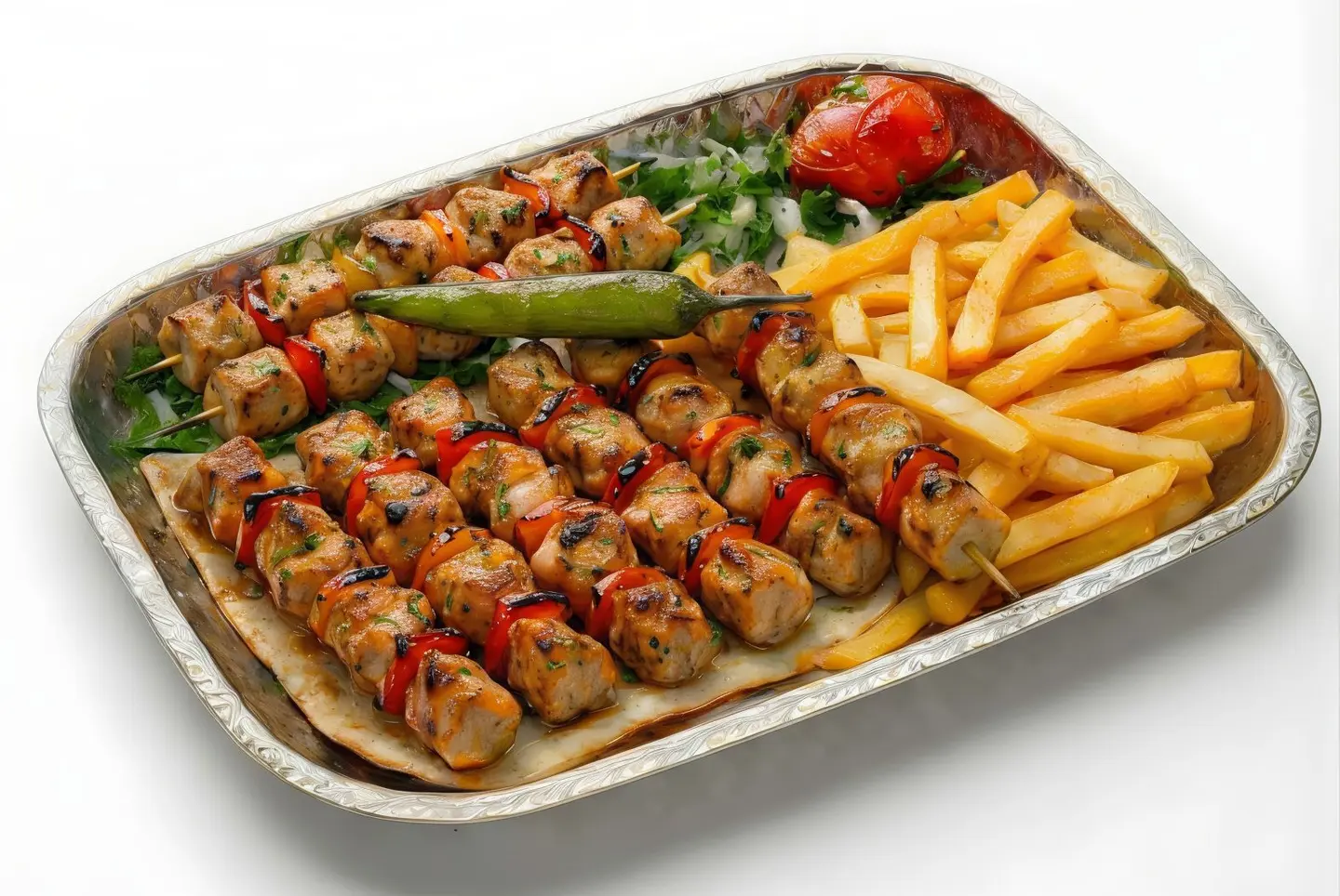 شيش طاووق وسط