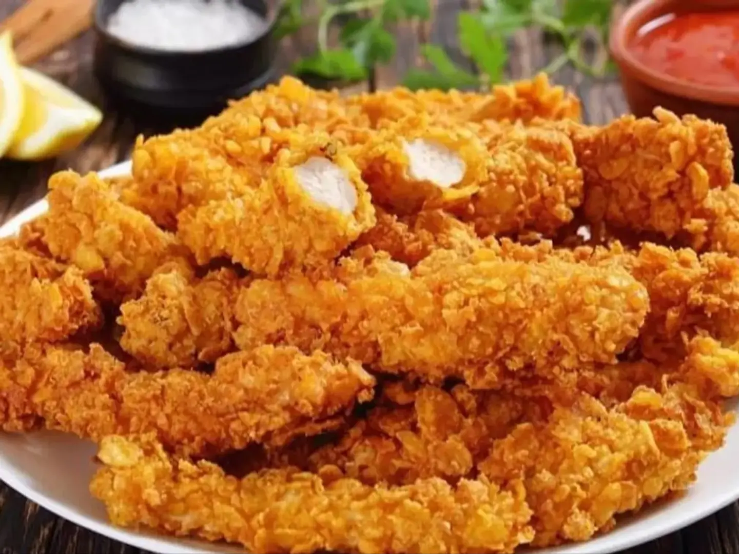 شرائح دجاج حارة