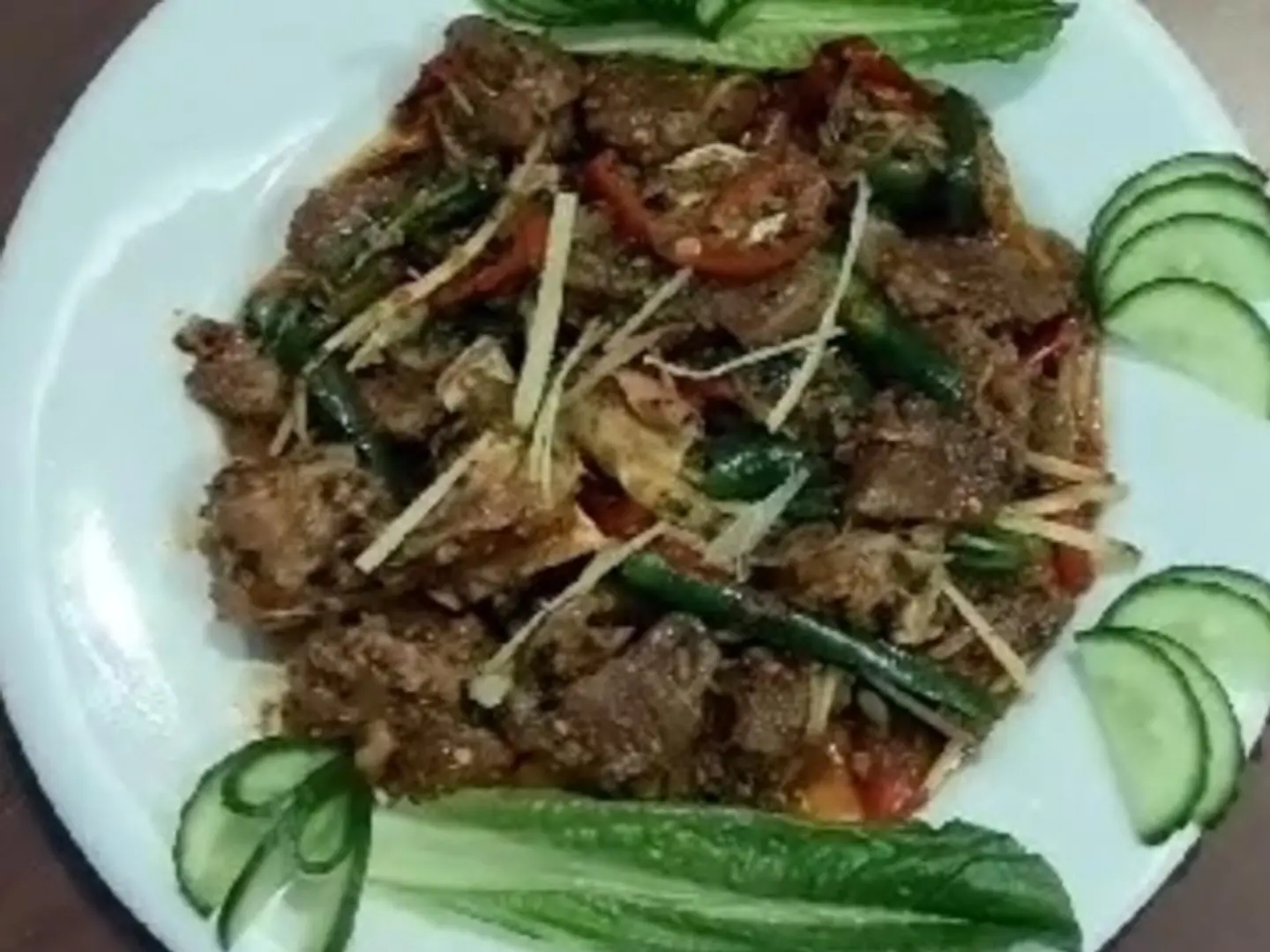 لحم جامبو دراي كراهي