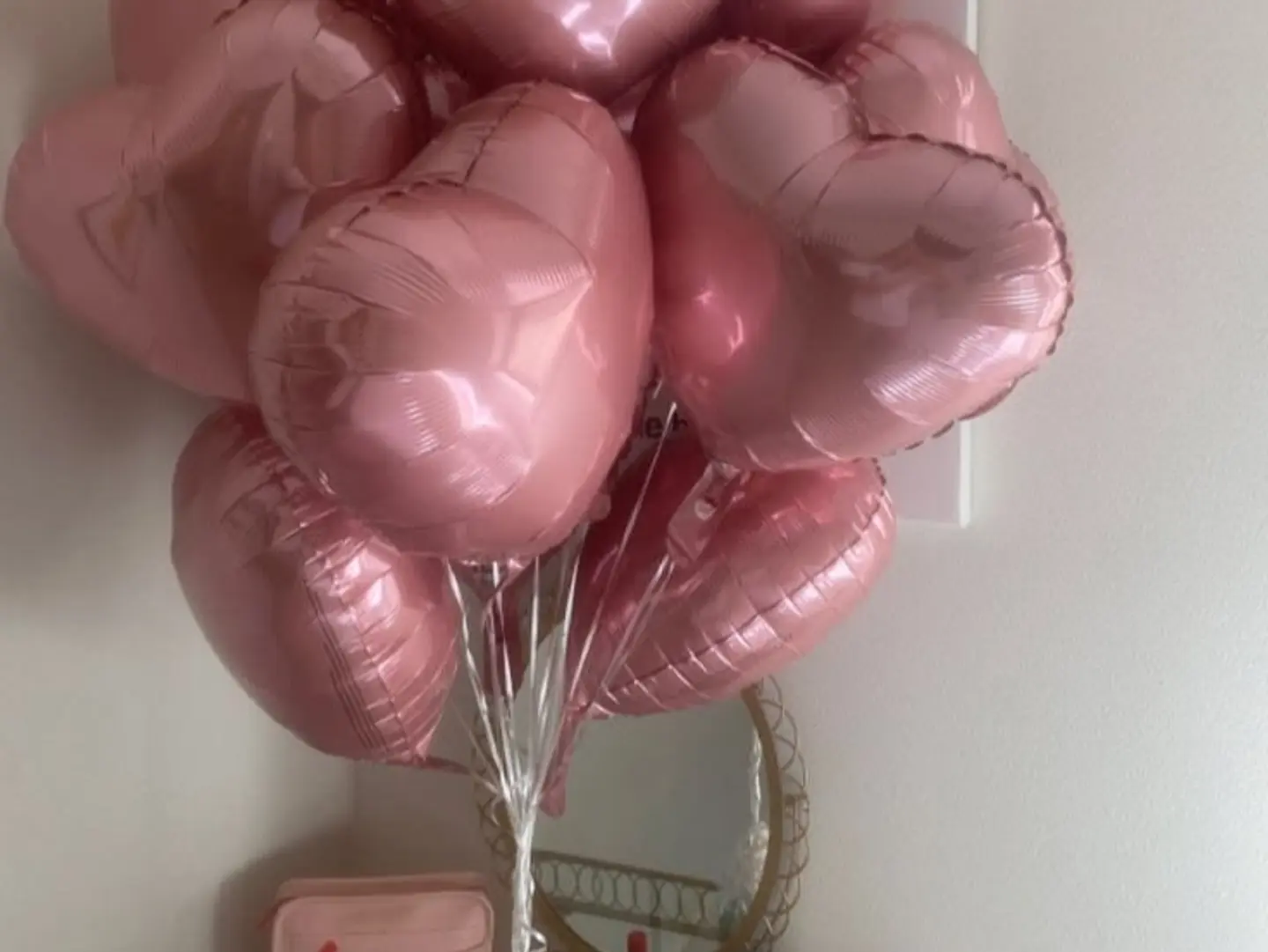 Pink Heart Balloons