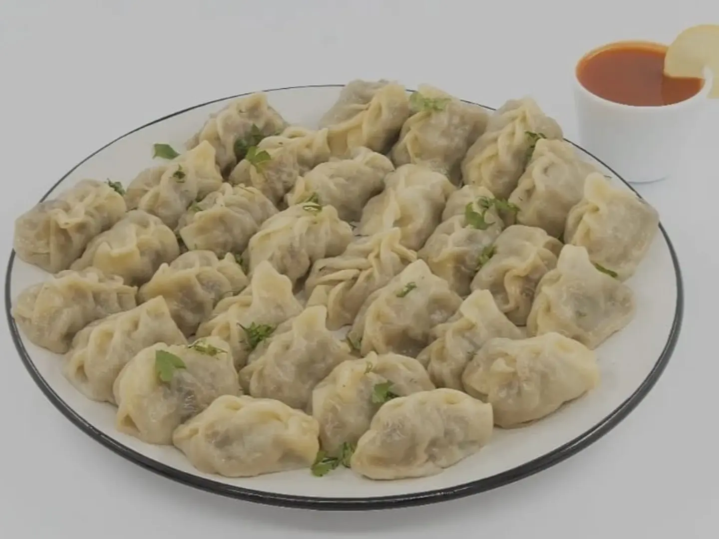 Large Tray Of Manto, 20 Pieces