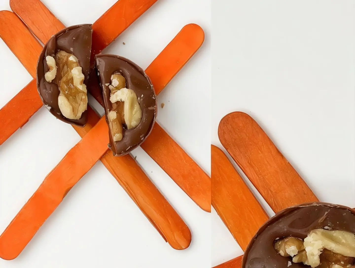 Caramel Cookie Dough Filling With A Whole Walnut