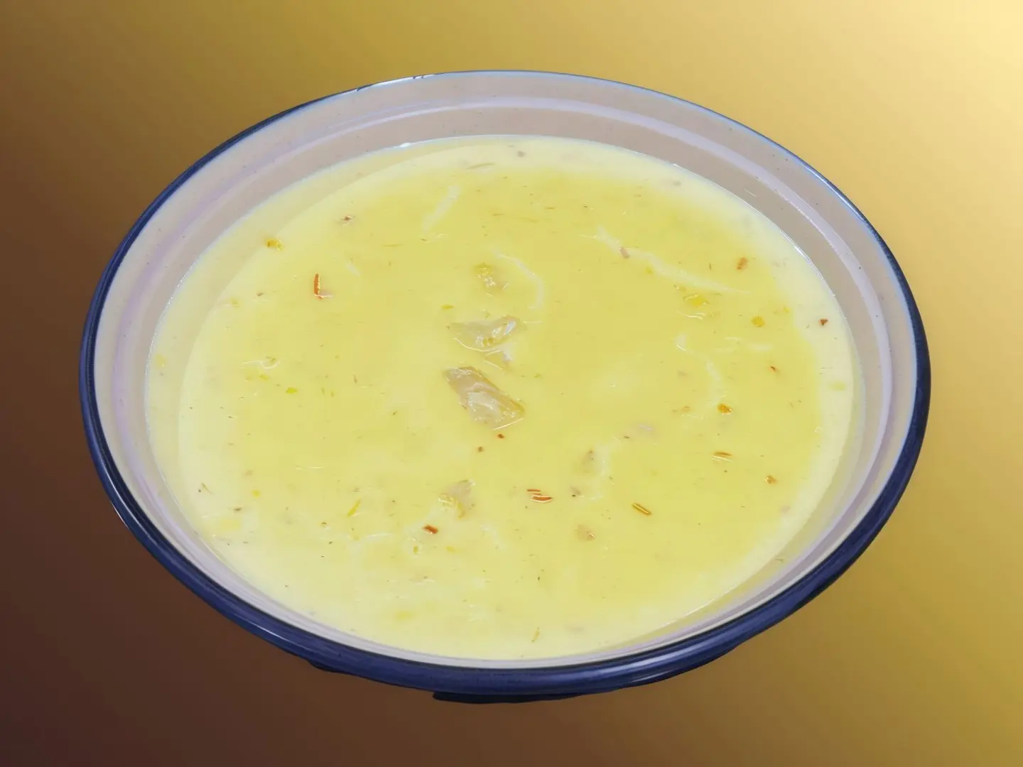 شوربة زعفران بالدجاج