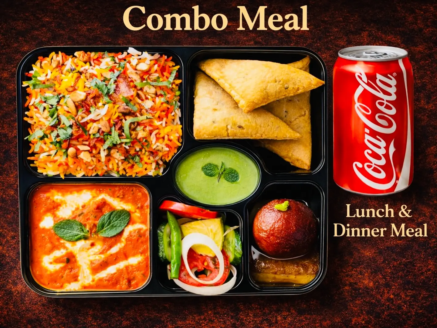 علبة غداء وعشاء دجاج بالزبدة