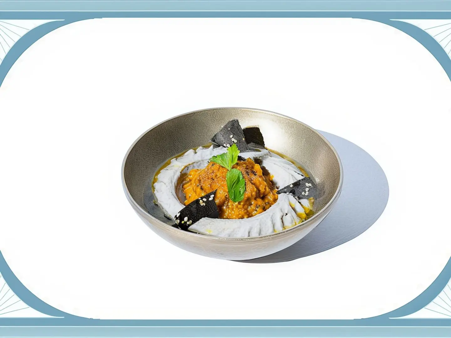 Hummus With Mirza Ghasemi